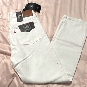 White Pants - 501 Skinny - Non-Stretch